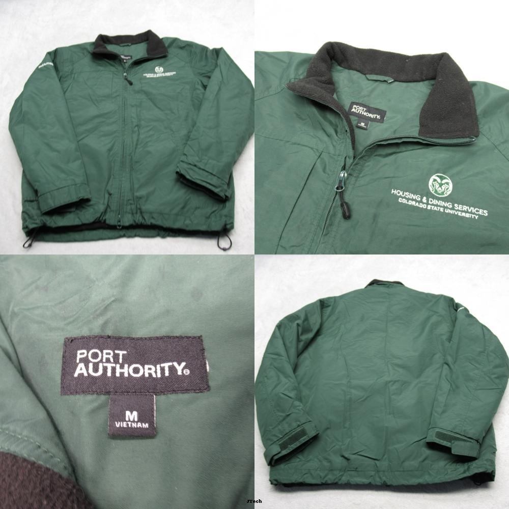 Colorado Rams Jacket Mens Medium Green Employee‎ Housing Lined Challenger II